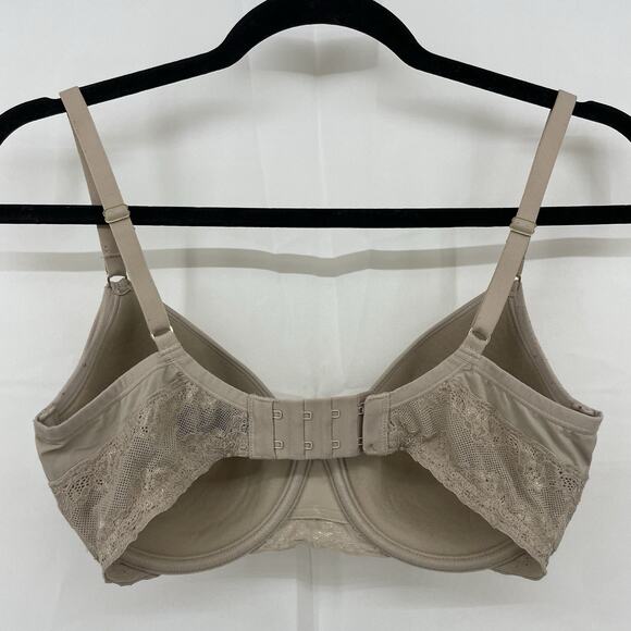 Natori Size 32DD Bliss Perfection T-Shirt Bra Underwire Padded Nude Cream 721154 - Picture 3 of 5